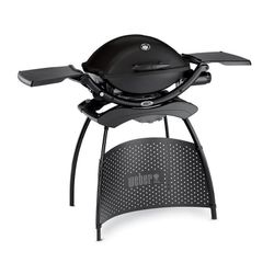 Pack Barbacoa Weber Q2200 Black Con Soporte + funda vinilo + temporizador