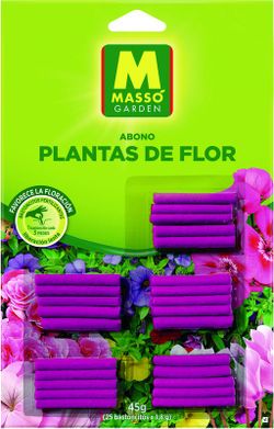 Bastoncitos fertilizantes plantas flor Masso Garden