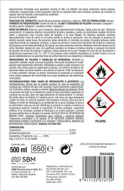 Bayer Insecticida Anti-mosquitos Exteriores Aerosol 650ml