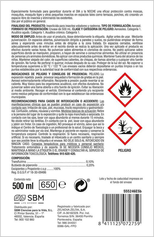 Bayer Insecticida Anti-mosquitos Exteriores Aerosol 650ml