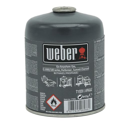 Bombona de gas pequeña 445 g Weber