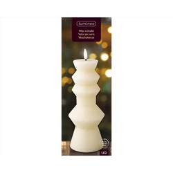 Candelabro de Cera con Mecha Led - DIA8.50-H23.00CM-1L