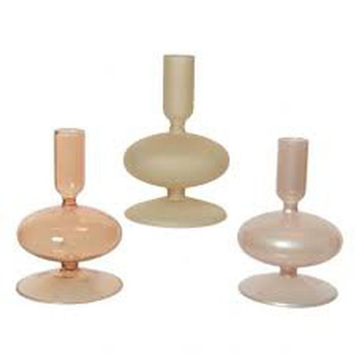 Candelabro de cristal   dia8.50-H12.00cm color Assorted
