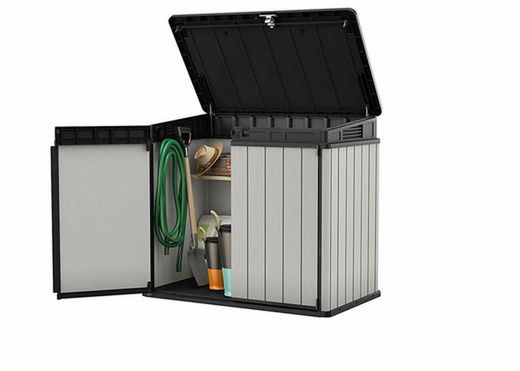 Cobertizo Keter Premier XL color gris y medidas 141X82X123.5cm