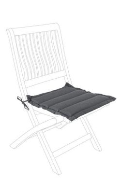 Cojín acolchado color gris humo