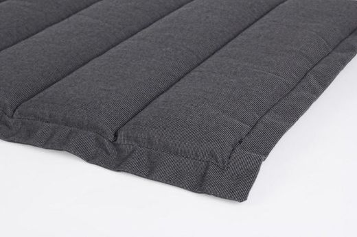 Cojín acolchado color gris humo