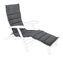 Cojín acolchado Steamer de color gris piedra