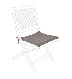 Cojín asiento Poly180 chocolate Bizzotto