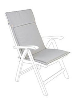 Cojín gris Respaldo Alto