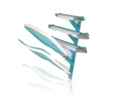 Colgador metalico para utensilios de piscina
