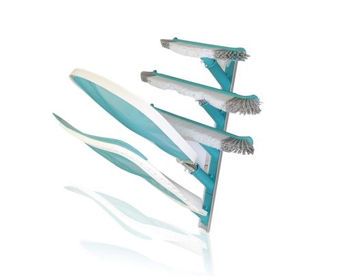 Colgador metalico para utensilios de piscina