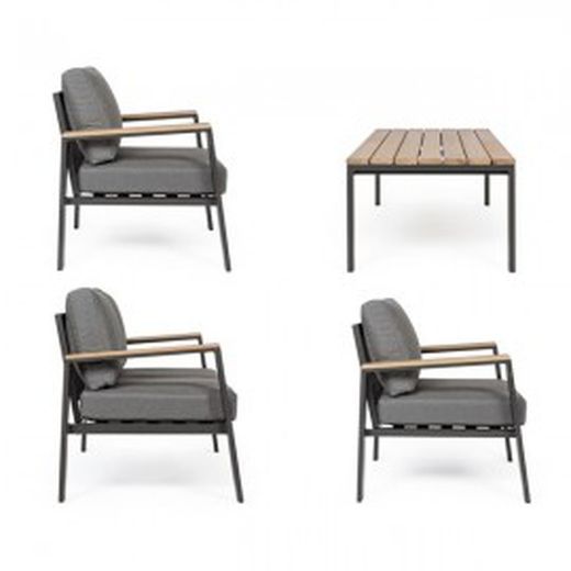 Conjunto sofá y sillones con mesa  Belmar Antacrita YK13
