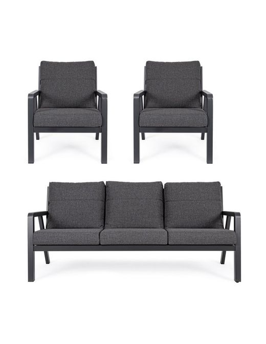 Conjunto sofá y sillones Truman Antracita JX55