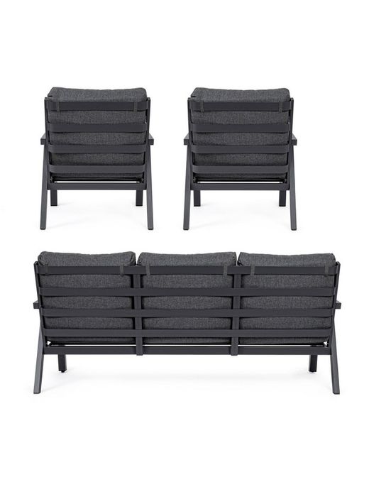 Conjunto sofá y sillones Truman Antracita JX55
