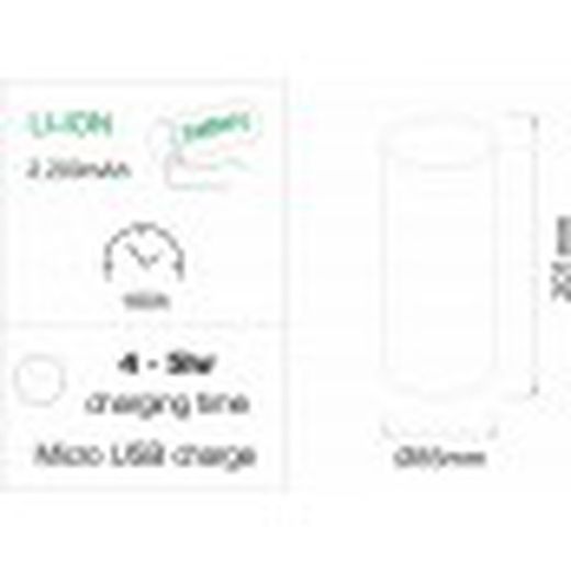 Lámpara portatil Converse 2,5W 360º LED