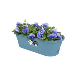 Maceta Corsica easy para balcón color azul Elho®