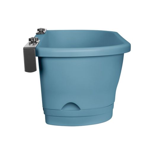 Maceta Corsica easy para balcón color azul Elho®