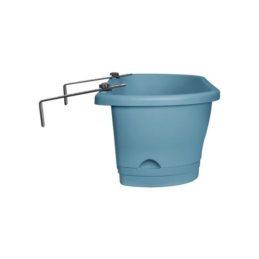 Maceta Corsica easy para balcón color azul Elho®