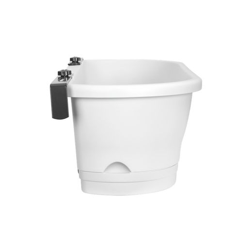 Maceta Corsica easy para balcón color blanco Elho®