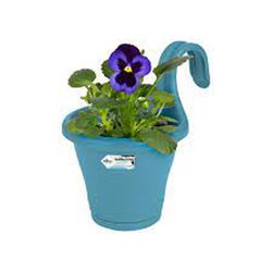 Maceta Corsica easy hanger individual para balcón color azul Elho®