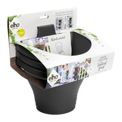 Maceta Corsica vertical set 24cm color antracita Elho®