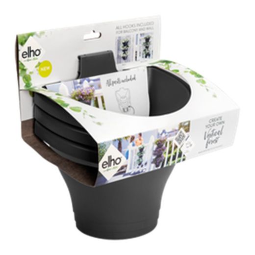 Maceta Corsica vertical set 24cm color antracita Elho®