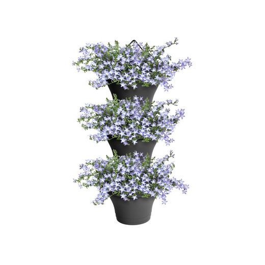 Maceta Corsica vertical set 24cm color antracita Elho®