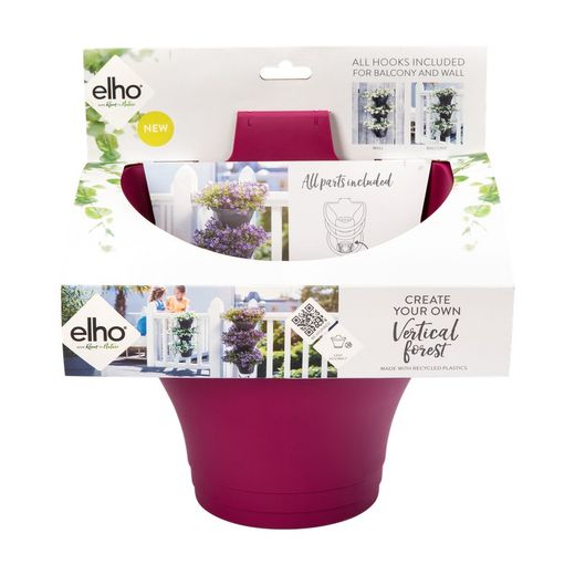 Maceta Corsica vertical set 24cm color cereza Elho®