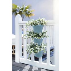 Maceta Corsica vertical set 24cm color azul Elho®
