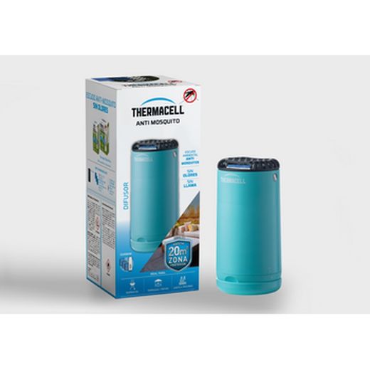 ThermaCELL® - Anti Mosquito para Exterior Azul 20 m2 de protección sin DEET, Incluye difusor + Recambio