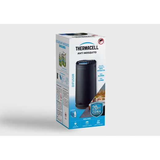 ThermaCELL® - Anti Mosquito para Exterior Negro 20 m2 de protección sin DEET, Incluye difusor + Recambio