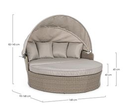 Diván Daybed con cojines Siesta