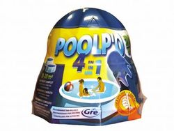 Dosificador flotante para el mantenimiento del agua de la piscina de 0-10 m3, 2 x 250 gr
