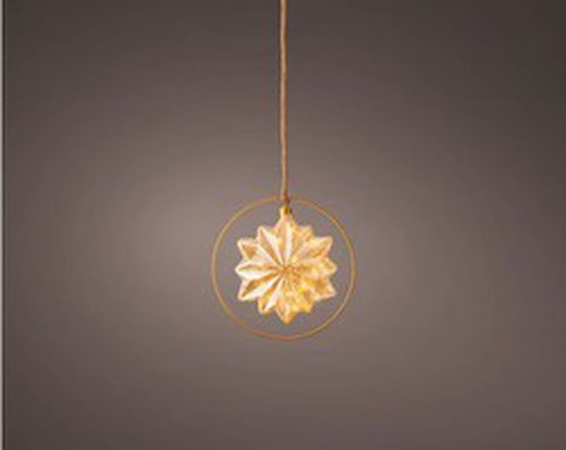 Estrella LED dia26.00cm-15l color amber/classic blanca calida