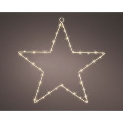 Luces LED en forma de estrella dia40.00cm-40l color white/blanca calida