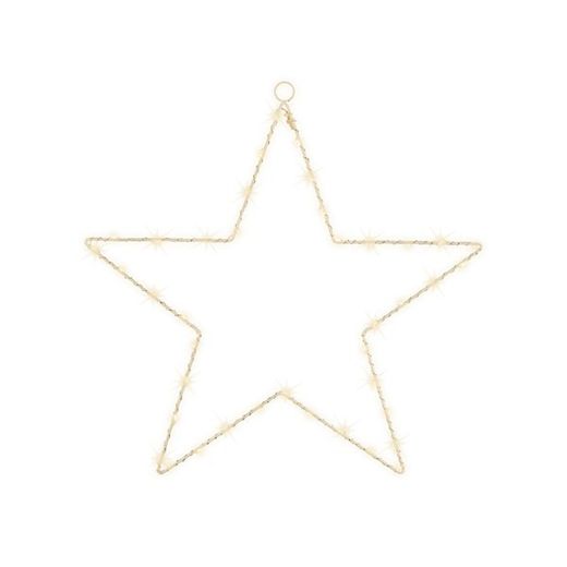 Luces LED en forma de estrella dia40.00cm-40l color white/blanca calida