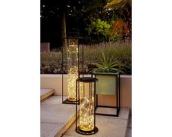 Farol solar de hierro 15h 42cm Lumineo