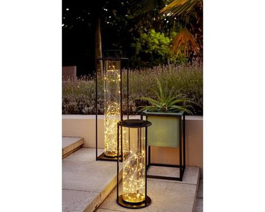 Farol solar de hierro 15h 42cm Lumineo