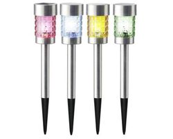 Farolillo de jardin solar multicolores h 35.50cm Lumineo