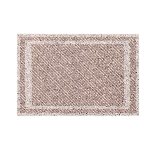 Felpudo con estampado de marco a capas