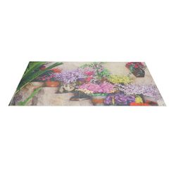 Felpudo de Flores en las Escaleras