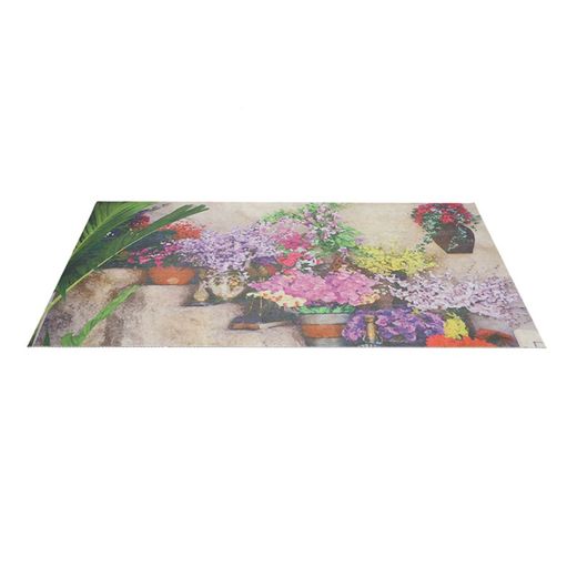 Felpudo de Flores en las Escaleras