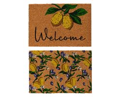 Felpudo Fura de coco 2ass Interior y exterior 40.00-W60.00-H1.50CM assorted