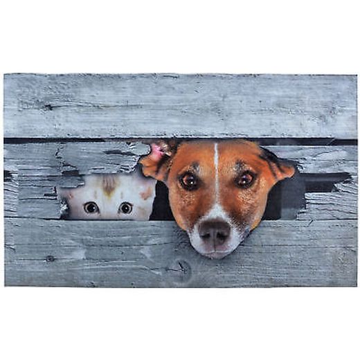 Felpudo imagen de perros y gatos