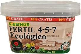 Fertil 4-5-7 Ecológico 2,2 Kg (Cubo)