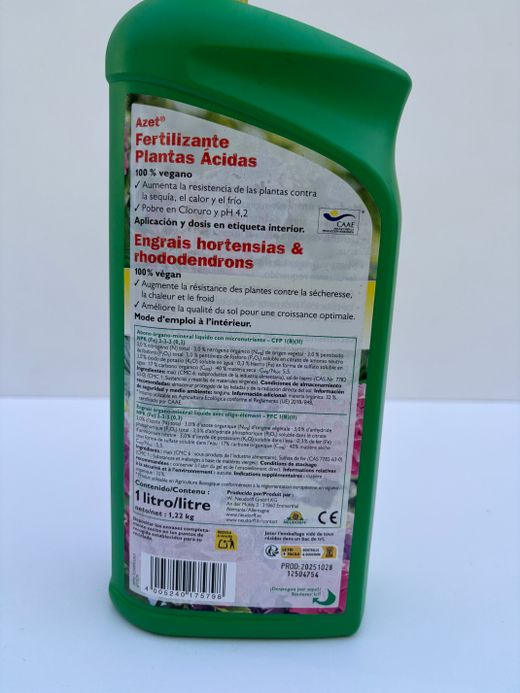 Fertilizante Neudorff para Plantas Aciidas Líquido 1L
