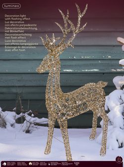 Figura de Reno Luminoso con Micro Leds