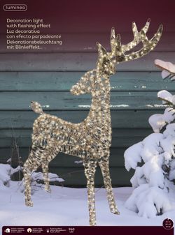 Figura de Reno Luminoso con Micro Leds