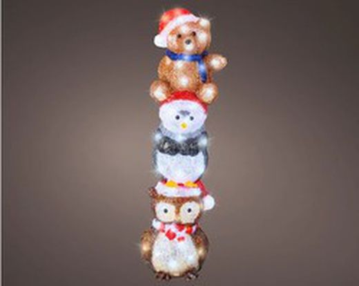 Figura LED en forma de animales l19.50-w19.00-h63.00cm-80l color blanca fria