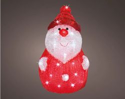 Figura LED en forma de muñeco de nieve l23.00-w24.00-h37.00cm-40l color assorted/blanca fria